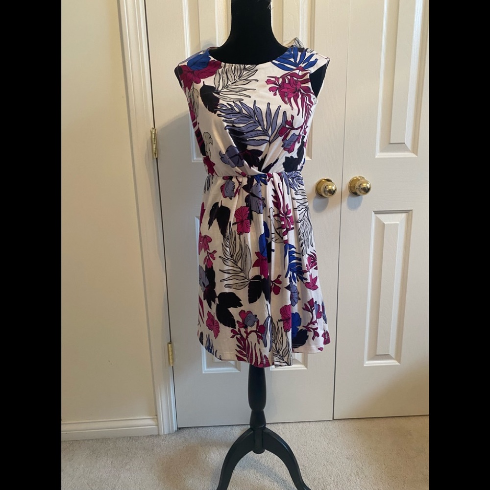 NWT cute Massini front drape dress.